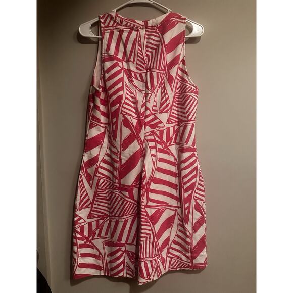 Lilly Pulitzer Estrada Shift Dress Capri Pink Yacht Sea Size Large Sleeveless - Picture 6 of 10